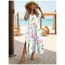 Vestido Longo Feminino de Praia Floral - Essenza