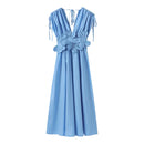 Vestido Maxi Feminino com Flores 3D - Essenza