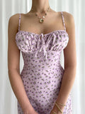 Vestido Midi Alças Finas Feminino - Bloom Verão - Essenza