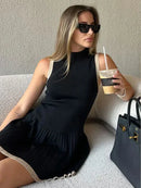 Vestido Curto Modern Gola Alta - Essenza