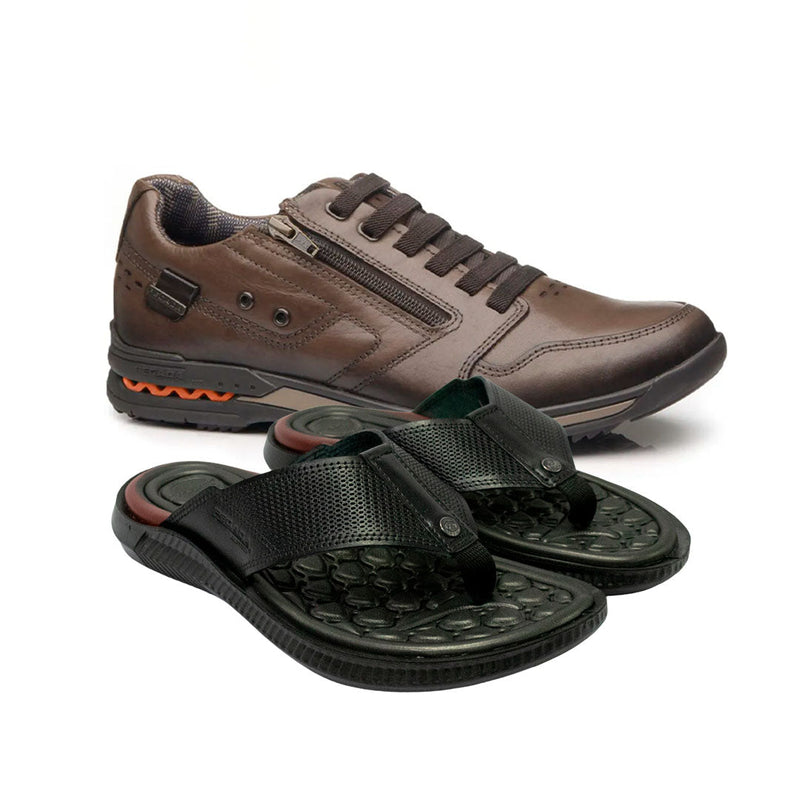 Leve mais um Kit Pegada Sapatênis + Chinelo - Por apenas