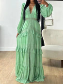 Vestido Longo com Renda Delicada - Essenza