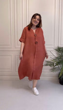 Vestido Marina - (COMPRE 1 E LEVE 2 ) + Bolsa (PRESENTE)