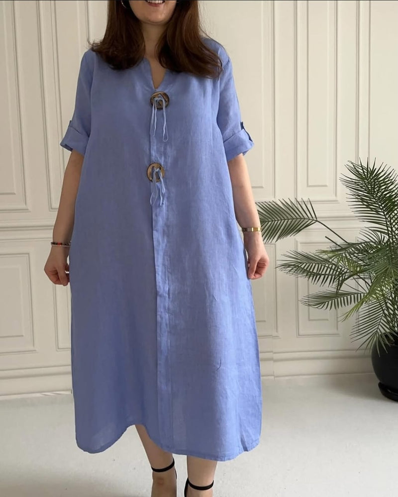 Vestido Marina - (COMPRE 1 E LEVE 2 ) + Bolsa (PRESENTE)