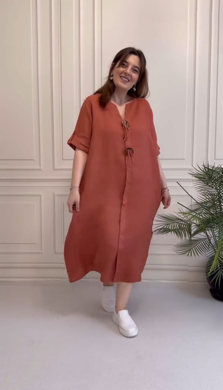 Vestido Marina - (COMPRE 1 E LEVE 2 ) + Bolsa (PRESENTE)