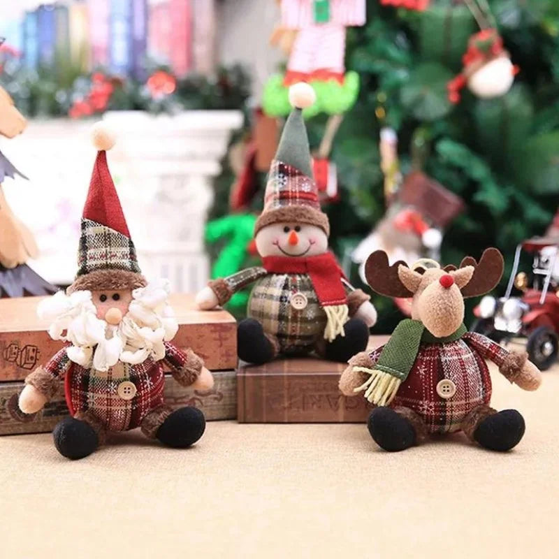 Boneco de Pelúcia Natalino para Decoração de Festa e Ambiente Offertaza