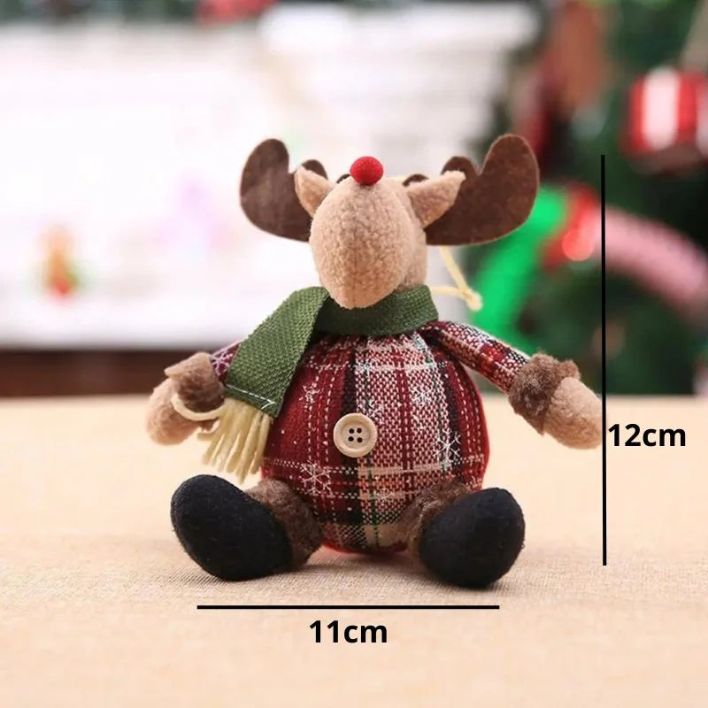 Boneco de Pelúcia Natalino para Decoração de Festa e Ambiente Offertaza