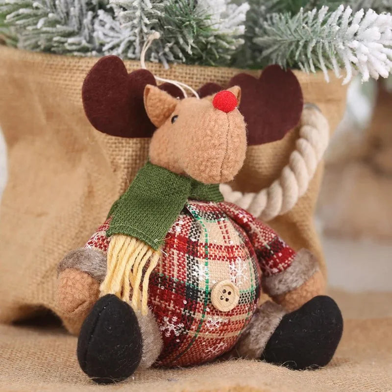 Boneco de Pelúcia Natalino para Decoração de Festa e Ambiente Offertaza