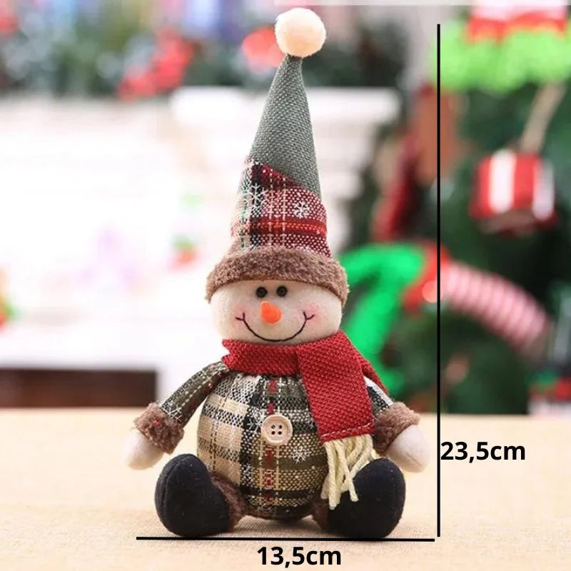 Boneco de Pelúcia Natalino para Decoração de Festa e Ambiente Offertaza