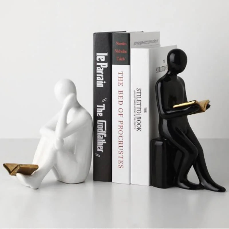 Aparador de Livros em Cerâmica Decorativo para Escritório e Estante Offertaza