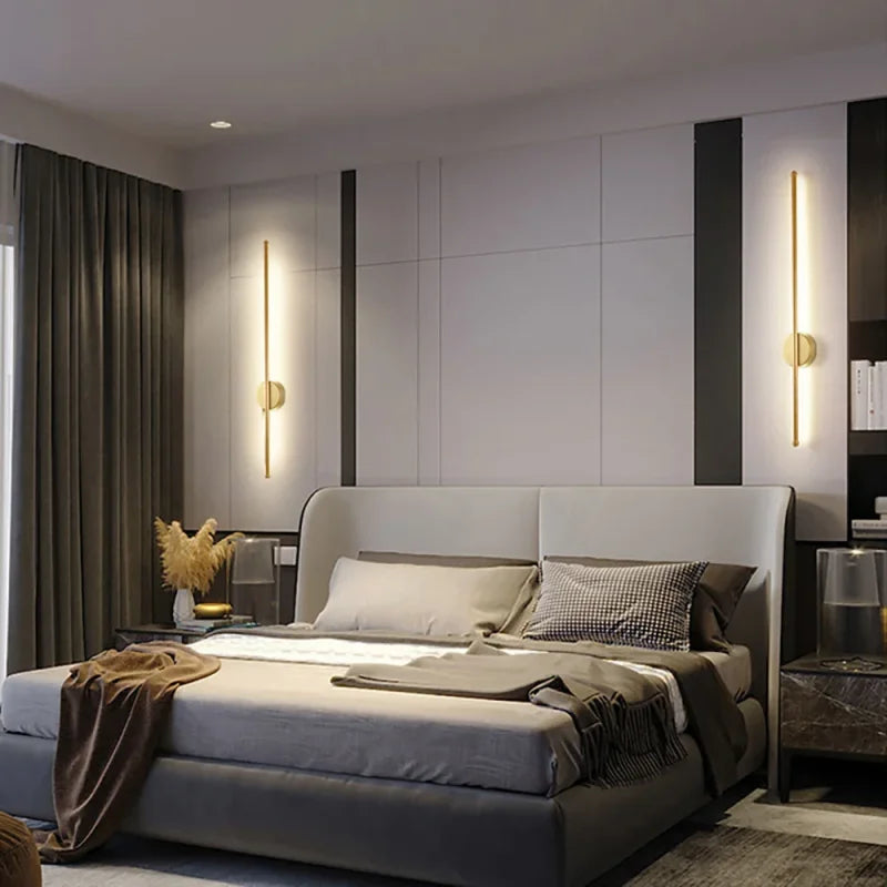 Arandela de Parede em Cobre com LED para Sala e Quarto Offertaza