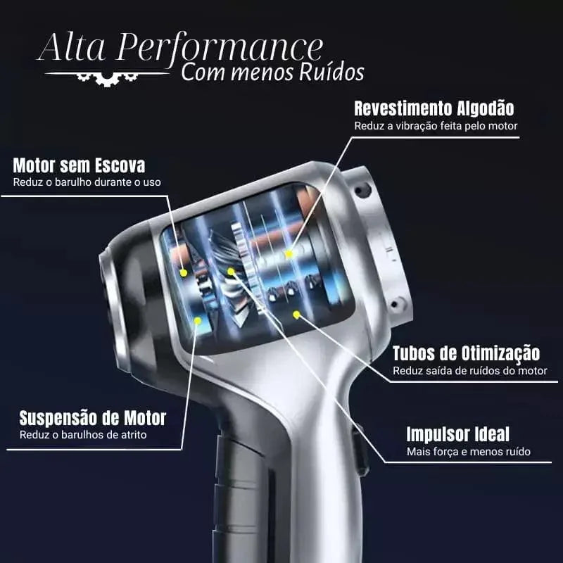 Aspirador de Pó Portátil 4 em 1 Sem Fio Recarregável UltraPower Offertaza