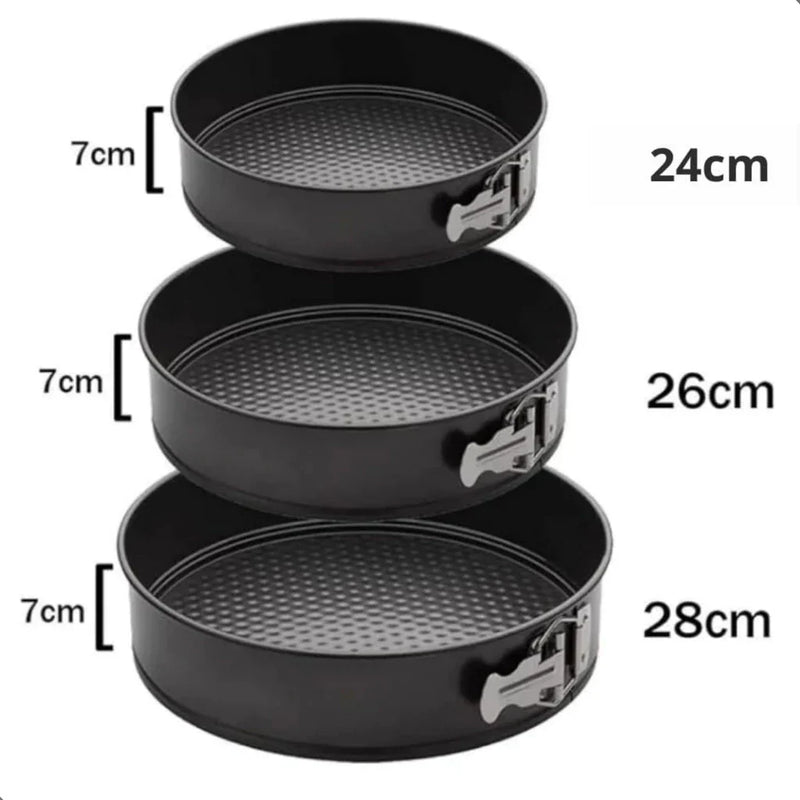 Assadeira Fundo Removível – Kit 3 Peças Antiaderente Premium