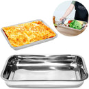 Assadeira Inox – Conjunto 3 Peças Retangulares Alta Qualidade