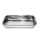 Assadeira Inox – Conjunto 3 Peças Retangulares Alta Qualidade