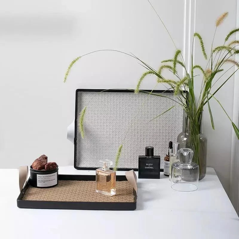 Bandeja Retangular Decorativa com Alça para Banheiro e Sala Offertaza