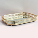 Bandeja Decorativa Retangular com Espelho para Banheiro e Sala Offertaza