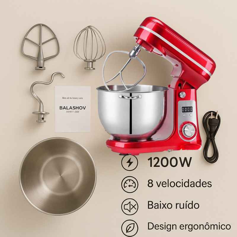 Batedeira Planetária Profissional Offertaza Prime 1200