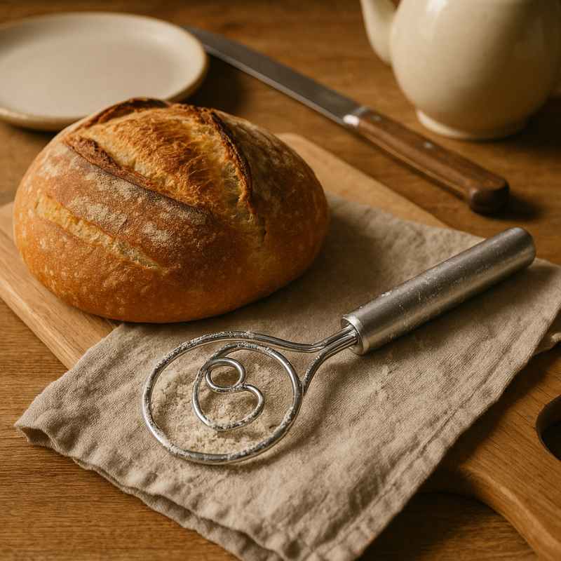 Batedor de Massa Dinamarquês de para Pão e Bolo