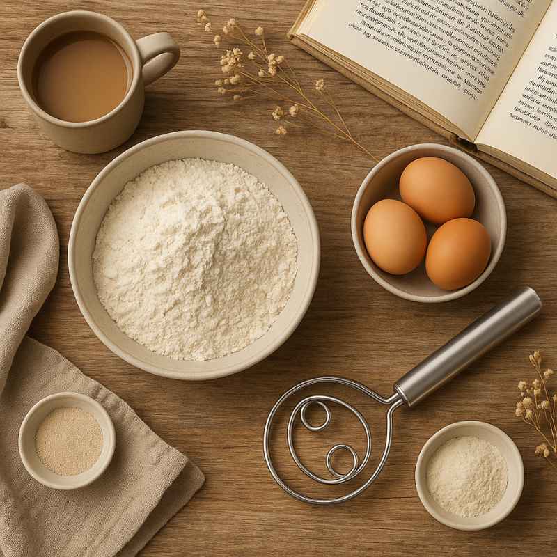 Batedor de Massa Dinamarquês de para Pão e Bolo