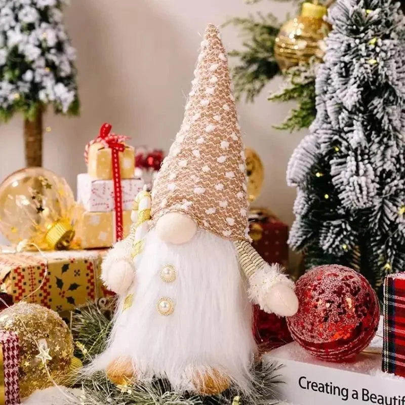 Gnomo de Natal Iluminado com LED para Decoração Offertaza