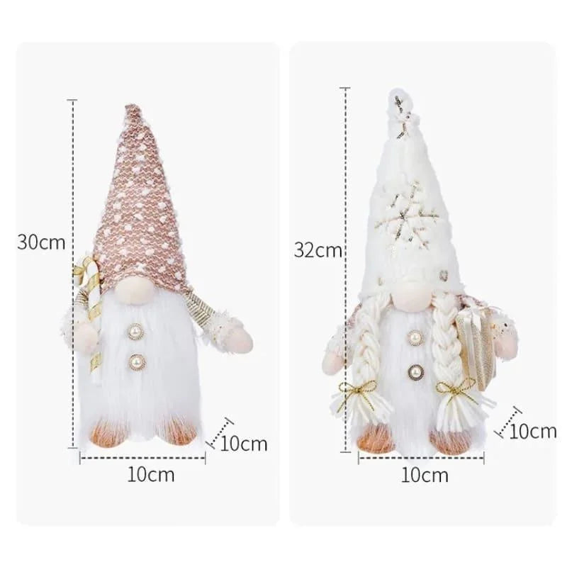 Gnomo de Natal Iluminado com LED para Decoração Offertaza