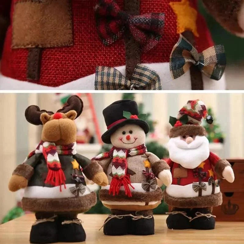 Bonecos de Natal de Pelúcia para Decoração Festiva Offertaza
