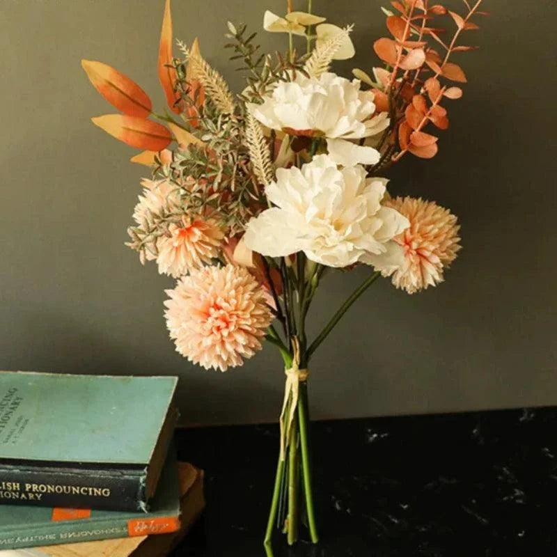 Buquê de Taraxacum Champagne para Decoração Residencial Offertaza