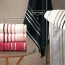 Kit 10 Toalhas Banho Gigante Fio Penteado - Lumina Chic