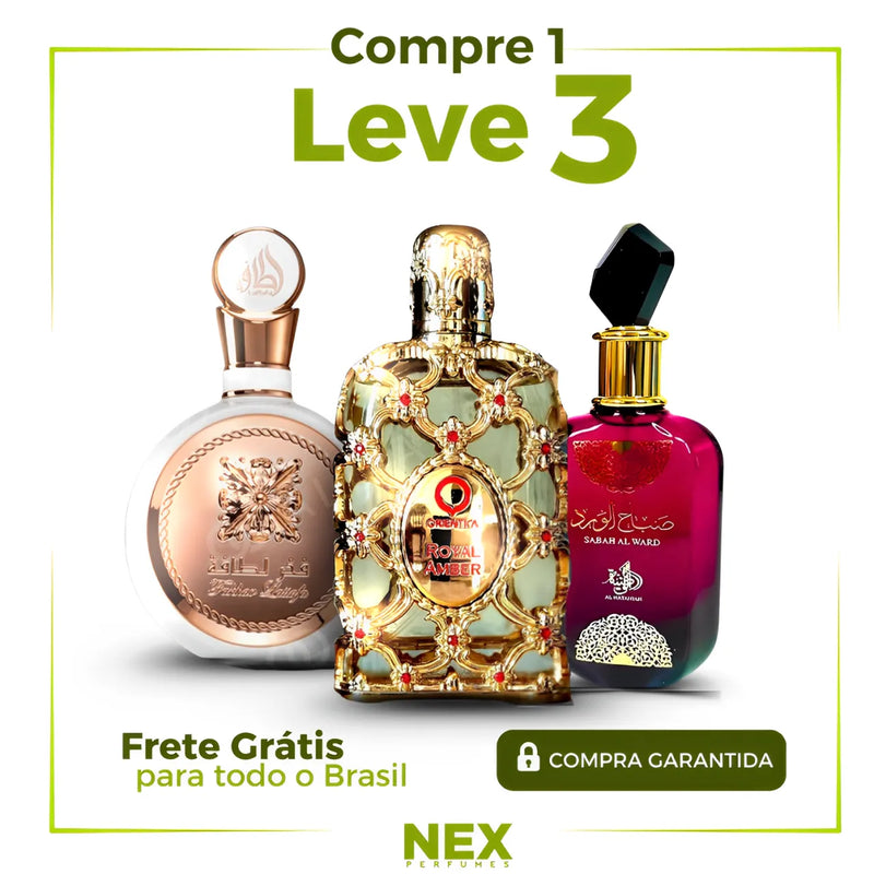 PROMOÇÃO COMPRE 1 LEVE 3 - Sabah Al Ward, Fakhar e Royal Amber - Oferta De Dia das Mães  - 100ml Cada