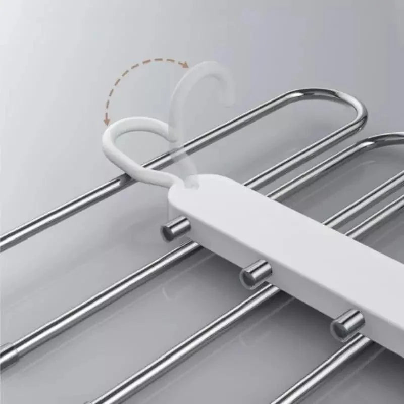 Cabide Organizador de Calças 6 em 1 para Guarda-Roupa Offertaza