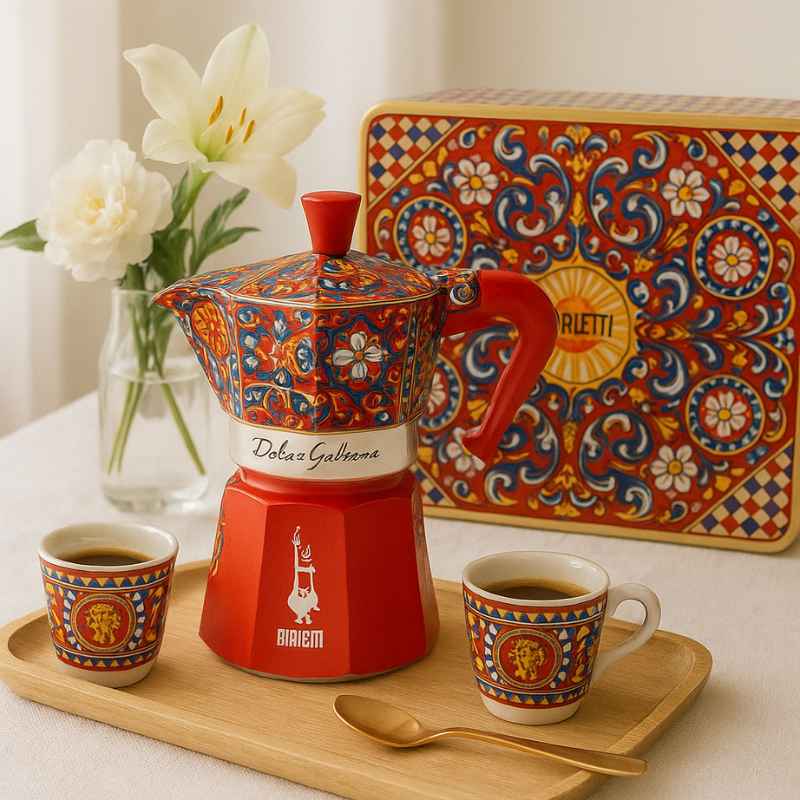 Cafeteira Bialetti Moka Express Dolce&Gabbana 2 Xícaras - Offertaza