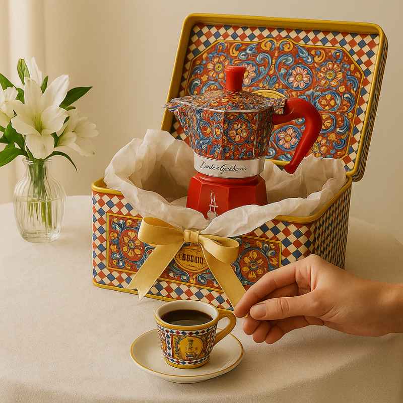 Cafeteira Bialetti Moka Express Dolce&Gabbana 2 Xícaras - Offertaza