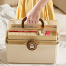 Caixa Organizadora de Maquiagem com Alça e Divisórias Offertaza