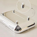 Caixa Porta-Lenço e Papel Cromada para Decoração e Organização Offertaza