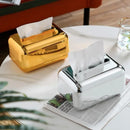 Caixa Porta-Lenço e Papel Cromada para Decoração e Organização Offertaza