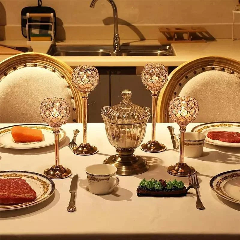 Candelabro Decorativo de Luxo para Velas e Iluminação Elegante Offertaza