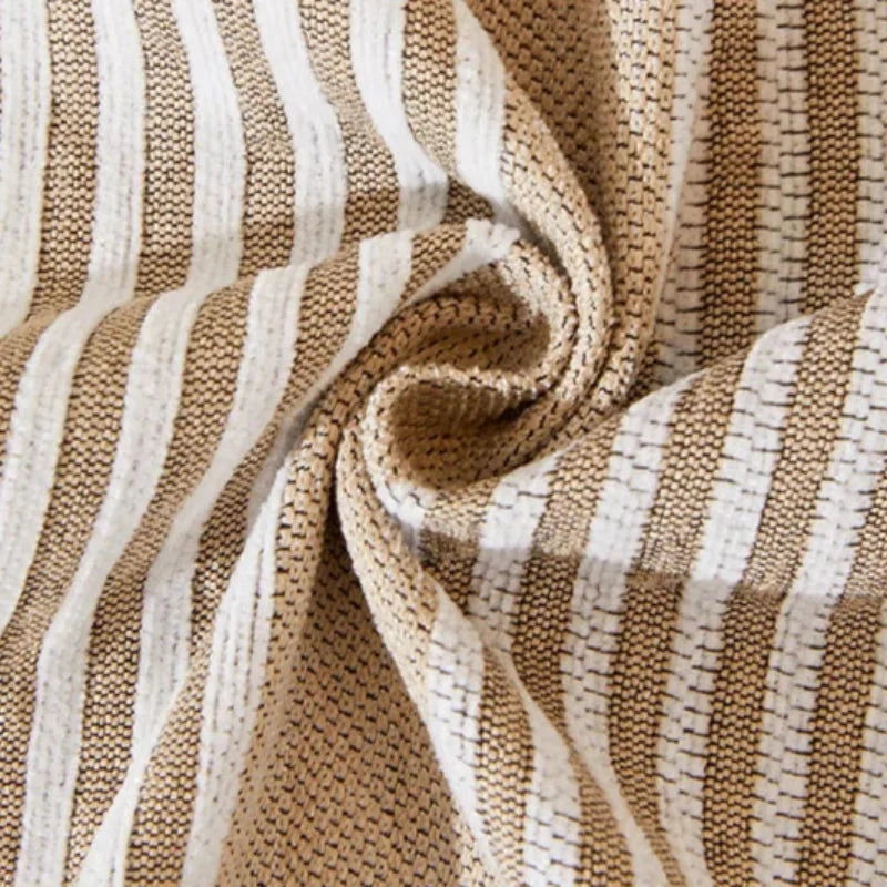 Capa de Sofá com Franja e Proteção Antipoeira Bege Offertaza