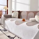 Capa de Sofá com Franja e Proteção Antipoeira Marrom Offertaza