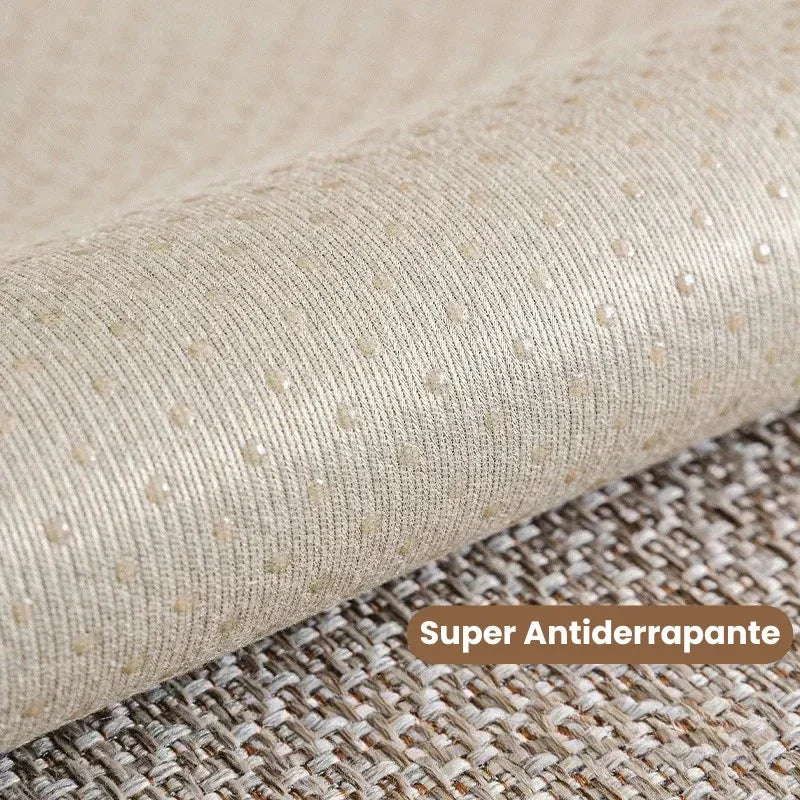 Capa de Sofá Antiderrapante em Algodão e Linho Cinza Offertaza