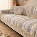 Capa de Sofá em Algodão e Linho com Design 3D Estilo Boho Offertaza