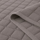 Capa de Sofá Veludo Xadrez Pelúcia Antiderrapante Espessada Cinza Offertaza