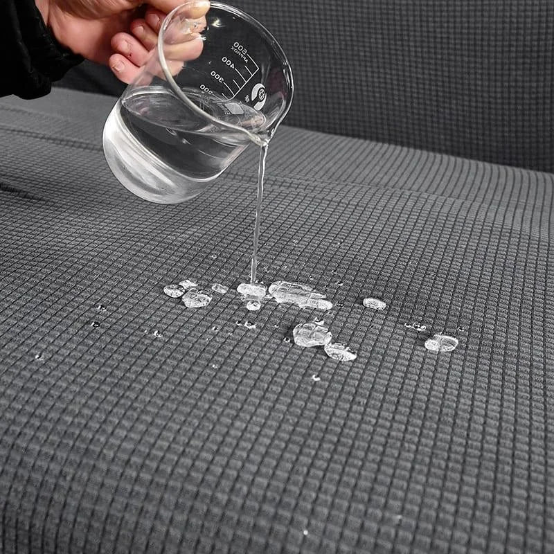 Capa Para Cadeira de Jantar Semi-impermeável Cinza Claro Offertaza