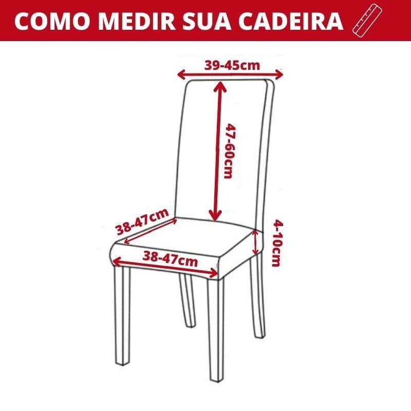 Capa Para Cadeira de Jantar Semi-impermeável Cinza Claro Offertaza