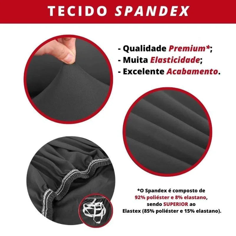Capa Protetora para Cadeira de Jantar Spandex Bege Offertaza