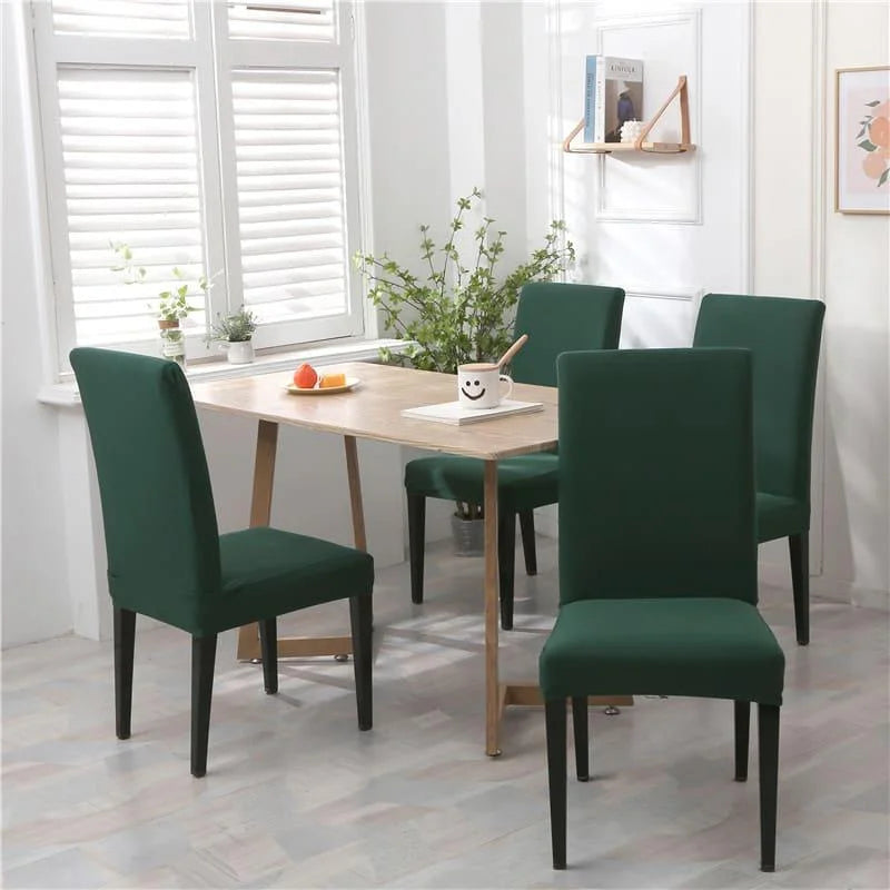 Capa de Cadeira de Jantar Spandex Verde Esmeralda Impermeável Offertaza