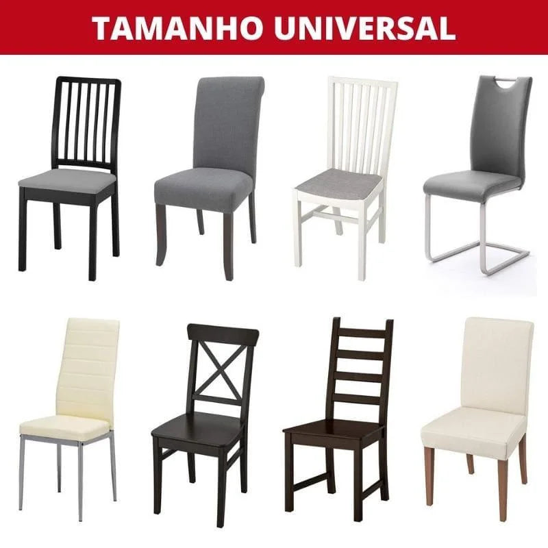 Capa de Cadeira de Jantar Suede Premium Impermeável Bege Offertaza