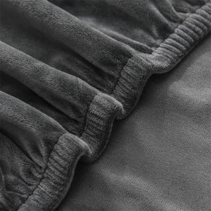 Capa de Cadeira de Jantar Suede Premium Impermeável Cinza Escuro Offertaza