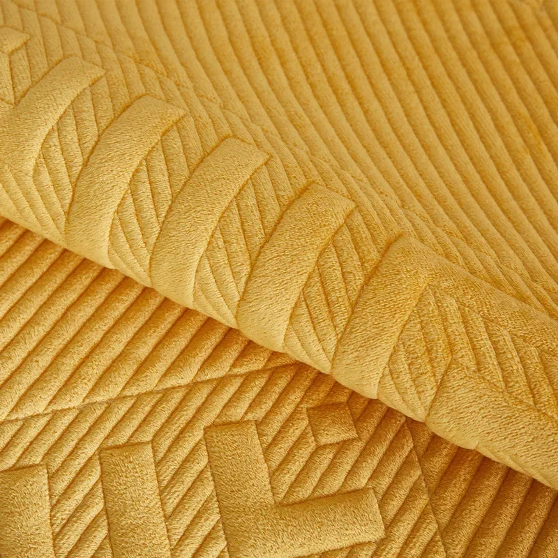 Capa para Sofá Plush Acolchoada Antiderrapante Impermeável Amarelo Offertaza