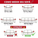 Capa para Sofá Plush Acolchoada Antiderrapante Impermeável Amarelo Offertaza